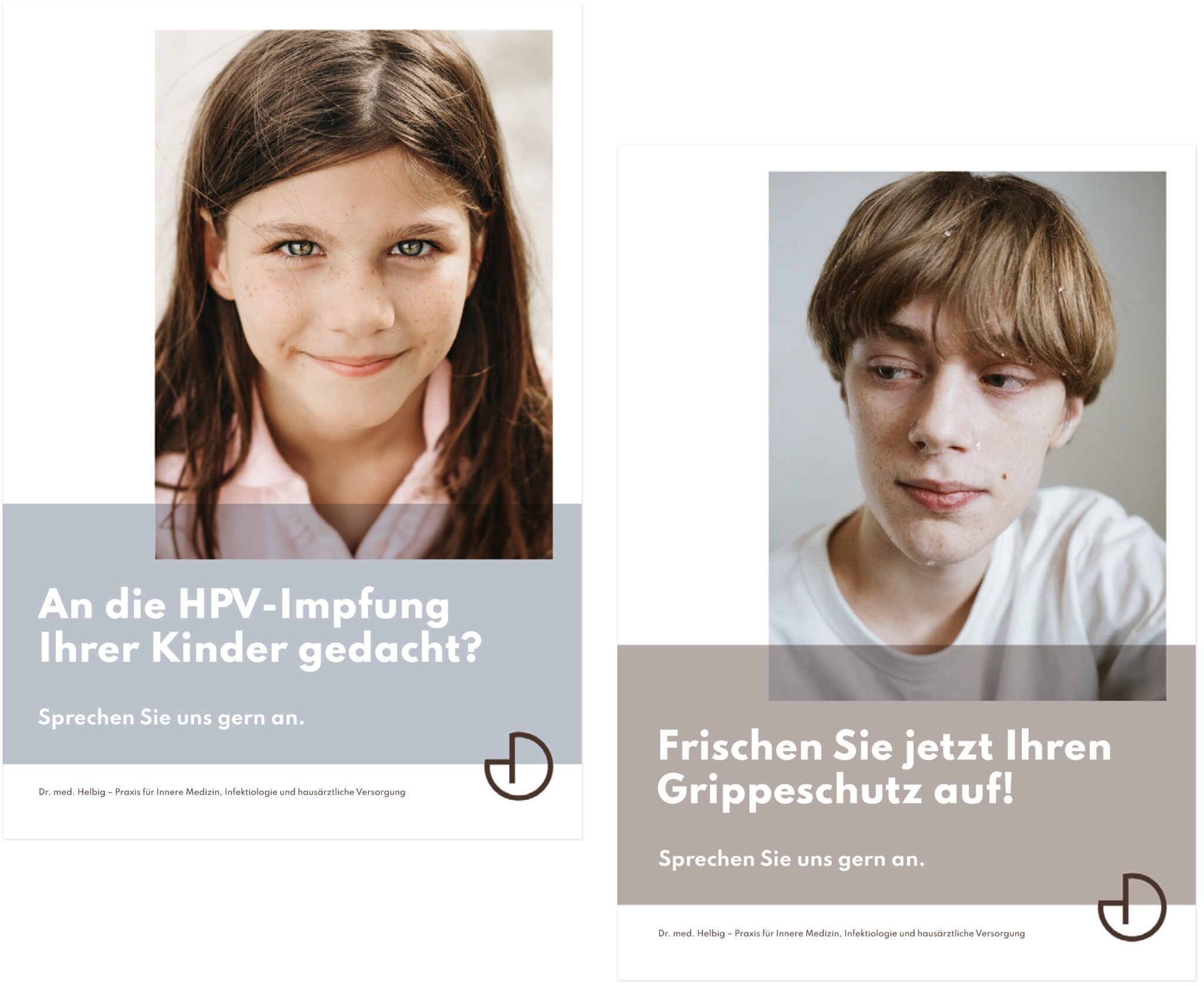 Gestaltung Plakat Hausarzpraxis Helbig